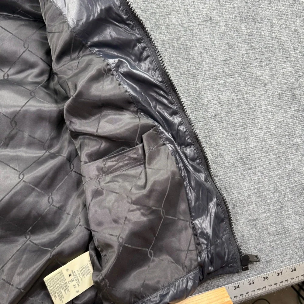 Diesel Puffer Vest XL Black Quilted Zip Front‎ Sleeveless Jacket Mens
